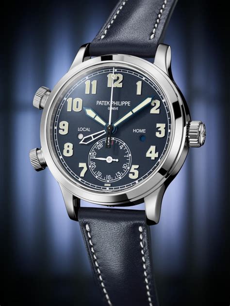 patek philippe men's calatrava pilot travel time watch|Patek Philippe Calatrava white gold.